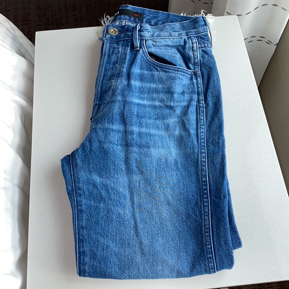 3x1 Women's Blue W4 Shelter Austin Crop Jeans - Picture 13 of 16
